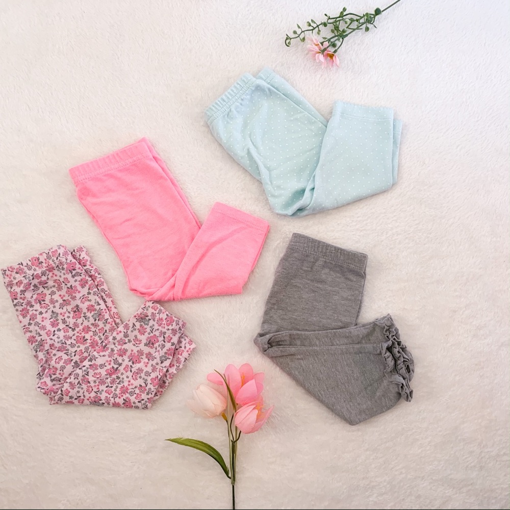 Bundle of 4 Baby Girl Pants and Leggings